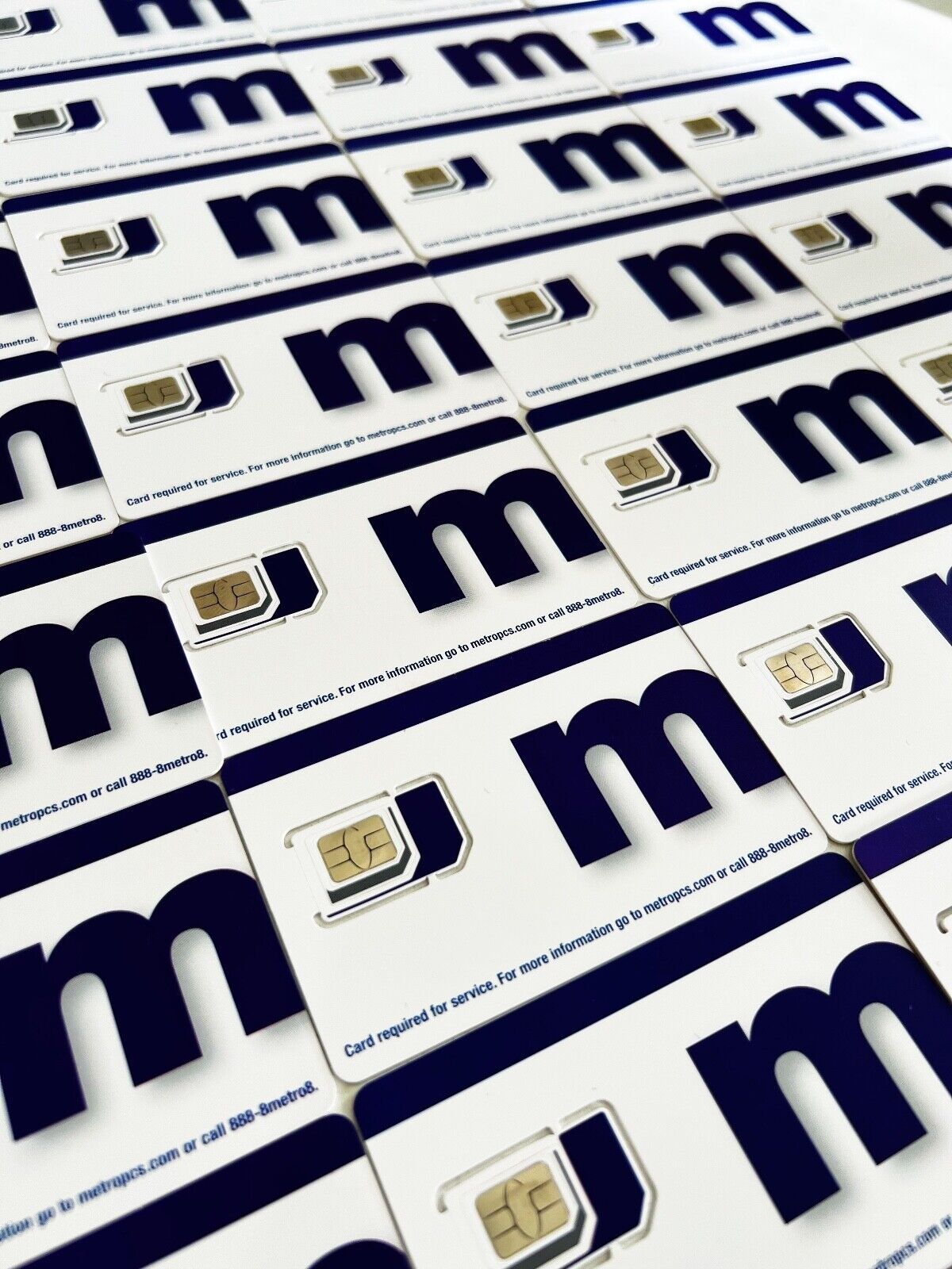 LOT OF 10 - NEW Metro PCS Triple Cut SIM Card | Brand NEW for activation ready MetroPCS NC128TRIPLESIM