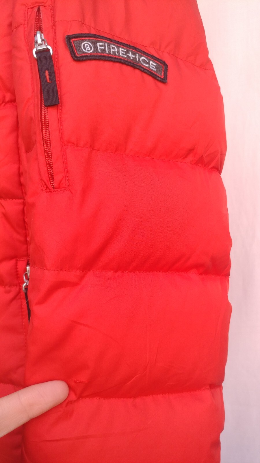 Bogner Fire+Ice Womens 600 Down/Feather Red Ski Jacket Zip Hooded Sz US 10/EU 40 Bogner - фотография #14