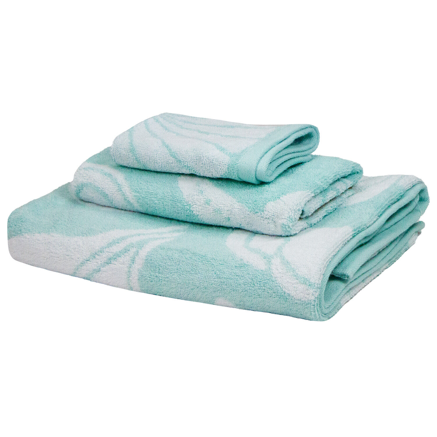 3 Piece Bathroom Towel Set - Seashell Ocean Beach Pattern - Color Options - Soft Arkwright - фотография #7