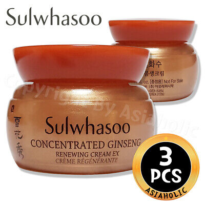 Sulwhasoo Concentrated Ginseng Renewing Cream EX 5ml x 3pcs (15ml) Newist Ver Sulwhasoo Concentrated Ginseng Renewing Cream