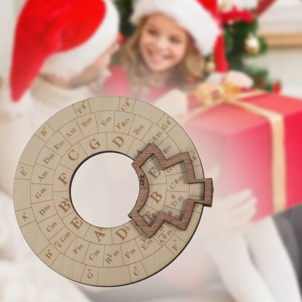 Wooden Melody Tool,Circular Wooden Wheel Musical Educational Tools 4.7*4.7*0.5" Unbranded Does Not Apply - фотография #4