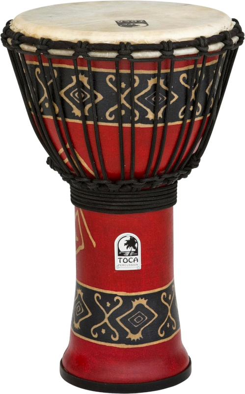 SFDJ-9RP Freestyle Rope Tuned 9-Inch Djembe - Bali Red Finish Does not apply - фотография #2