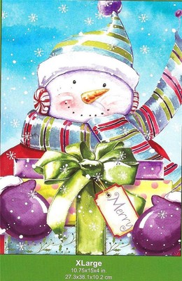 Christmas Holiday Gift Bags + Tags 8 Assorted Sizes Santa Snowman More NEW Shawn Jenkins/ JMS Art Licensing Assorted Sizes and Patterns - фотография #3