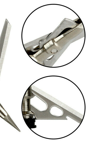 24X Rear Deploying Broadheads Exteme Expandable 2 Blade 2" Cut 100gr Arrow Tips Sososhoot Rage Hypodermic - фотография #5