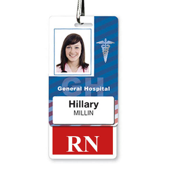 5 Pack - RN Vertical Badge Buddies - ID Card for Registered Nurses - Badge Buddy Specialist ID - фотография #10