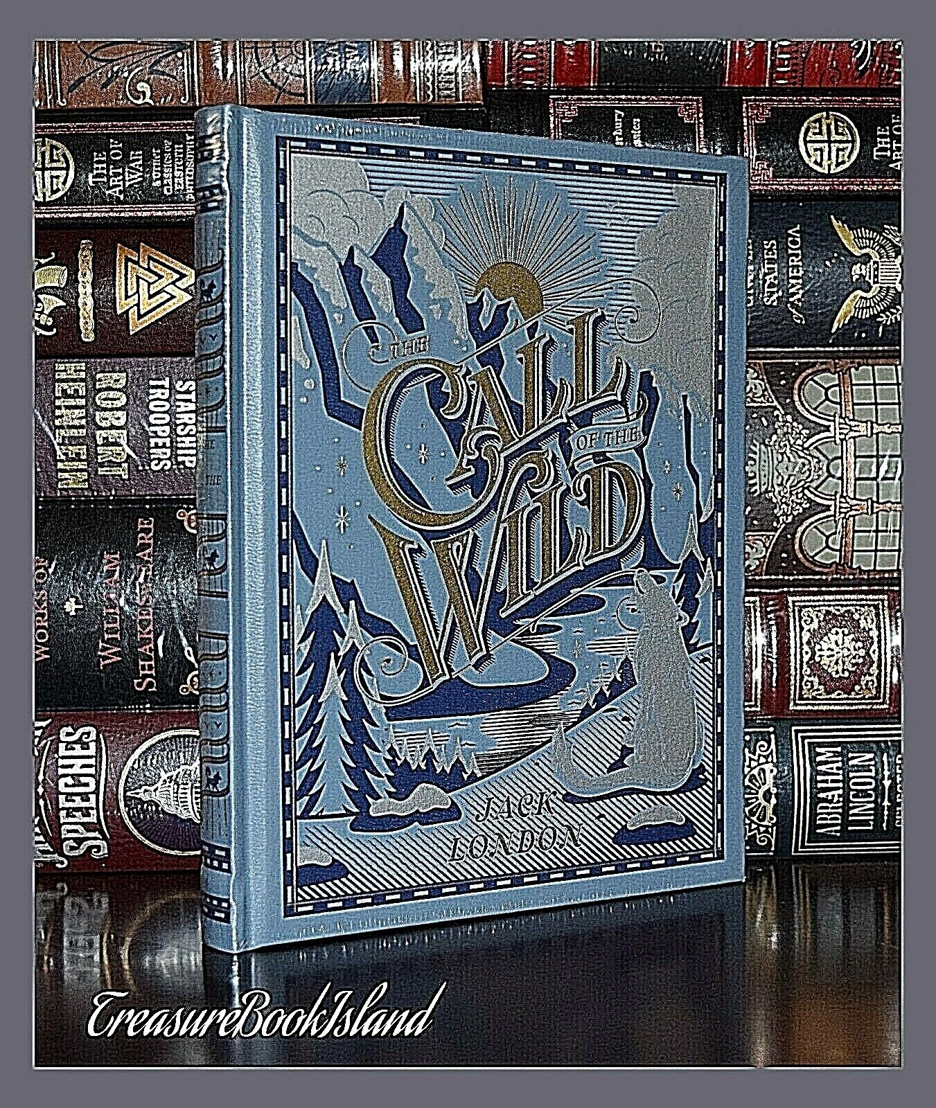 New Call of the Wild by Jack London Illustrated Leather Bound Sealed Collectible Без бренда