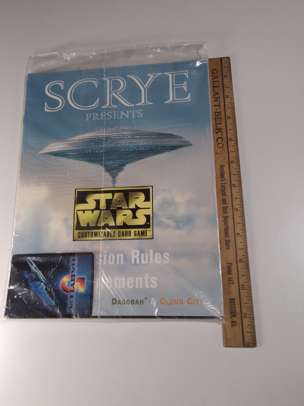 SCRYE Magazine Sealed Card 4.5 Vtg 1998 Card Game Guide Babylon 5 Star Wars MTG  Scrye - фотография #3