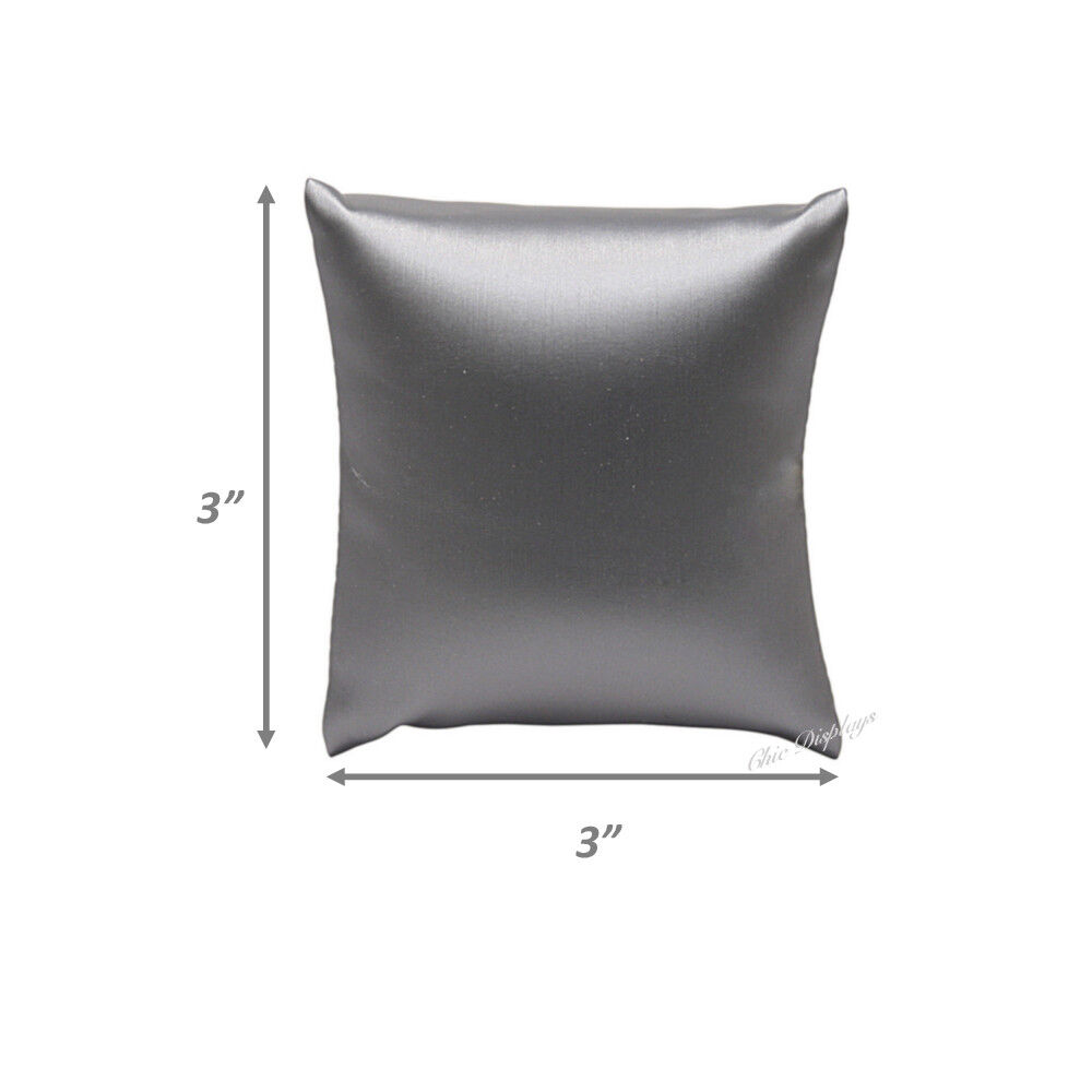 3Pc Watch Pillow Displays Steel Grey Bracelet Pillow Displays 3x3, 4x4, 5x5  Unbranded - фотография #2