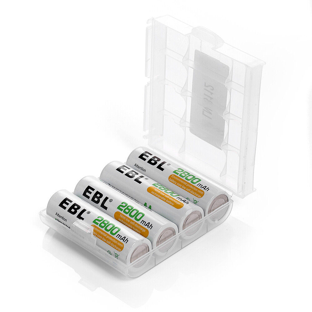 EBL AA AAA Rechargeable Batteries Ni-Mh 2800mAh 2300mAh 1100mAh 800mAh + Box Lot EBL 2A-3A-NIMH - фотография #19