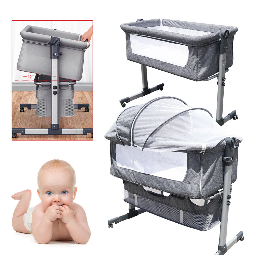 Bed Side Crib Detachable Baby Bassinet Sleeper Portable Infant Bed Bedside Crib Unbranded Does Not Apply - фотография #4