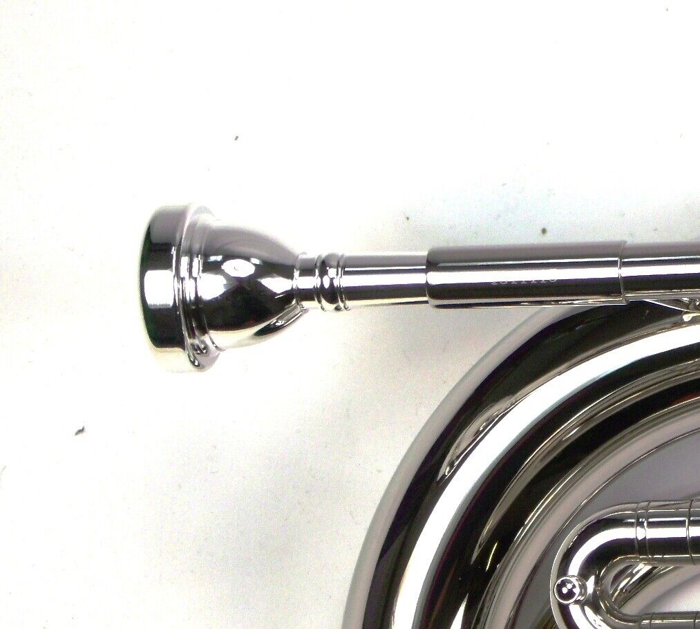 Advanced Monel Pistons Marching Baritone Key of Bb w/ Case Nickel Finish Moz NP-7351 - фотография #8
