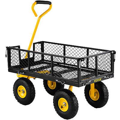 VEVOR Garden Carts Heavy-Duty Yard Dump Wagon Cart Steel Lawn Utility Cart 408kg VEVOR ZXHYTCHSBB880VFY8 - фотография #10