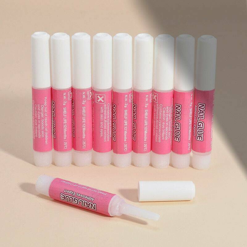 10PCS Nail Tip Glue Super Bond For Acrylic Nails Strong Adhesive Manicure Tools Unbranded Does not apply - фотография #7