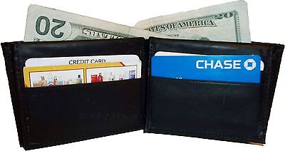Lot of 3. Man's Wallet. Bi fold Leather Wallet 12 Credit Cards 2 IDs Suede lined Unbranded - фотография #10