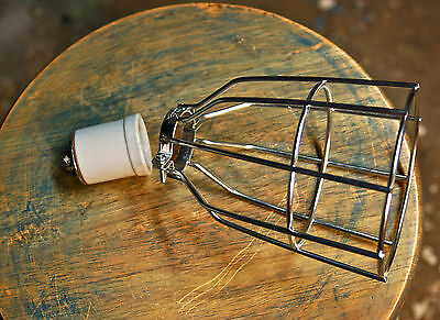 Steel Bulb Guard, Clamp On Metal Lamp Cage, For Vintage Trouble Light Industrial Без бренда Steel Bulb Guard - фотография #5