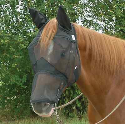 Quiet Ride Horse Fly Mask Standard Ears Nose Trail Riding ALL STYLES and SIZES Cashel Does Not Apply - фотография #6