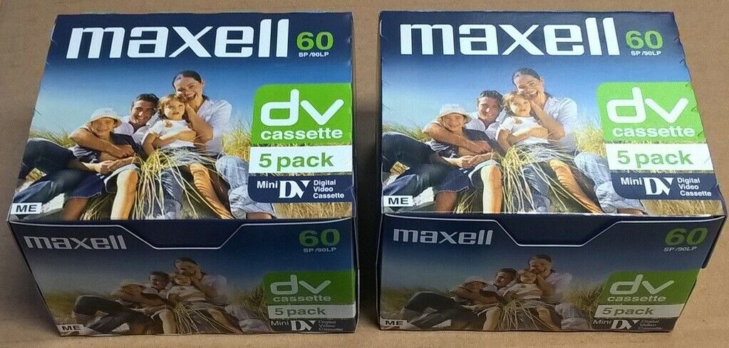 Maxell MiniDV MINI DV 60 min video tapes cassette 10 pack Maxell MiniDV - фотография #2