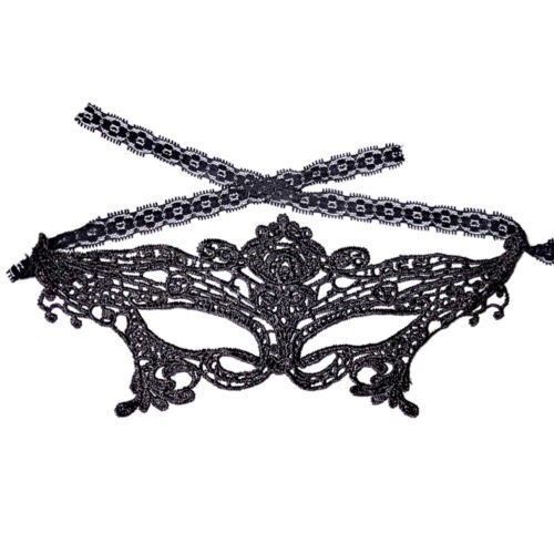 4x Black Lace Mask Masquerade Eye Face Eyemask Women Party Halloween Mardi Gras Black Lace Masquerade Mask - фотография #5
