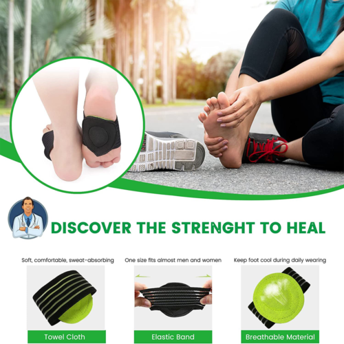 2 Pair Plantar Fasciitis Therapy Wrap brace Arch Support for Heel Foot Pain -US Unbranded Does Not Apply - фотография #2