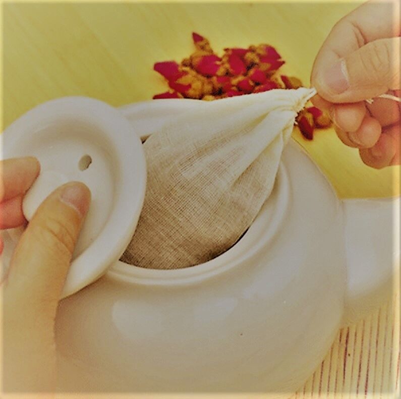 Qty 10 Cotton Tea Bags Unbleached 3" x 4" Reusable Drawstring Bouquet Garni Herb Unbranded N/A - фотография #2