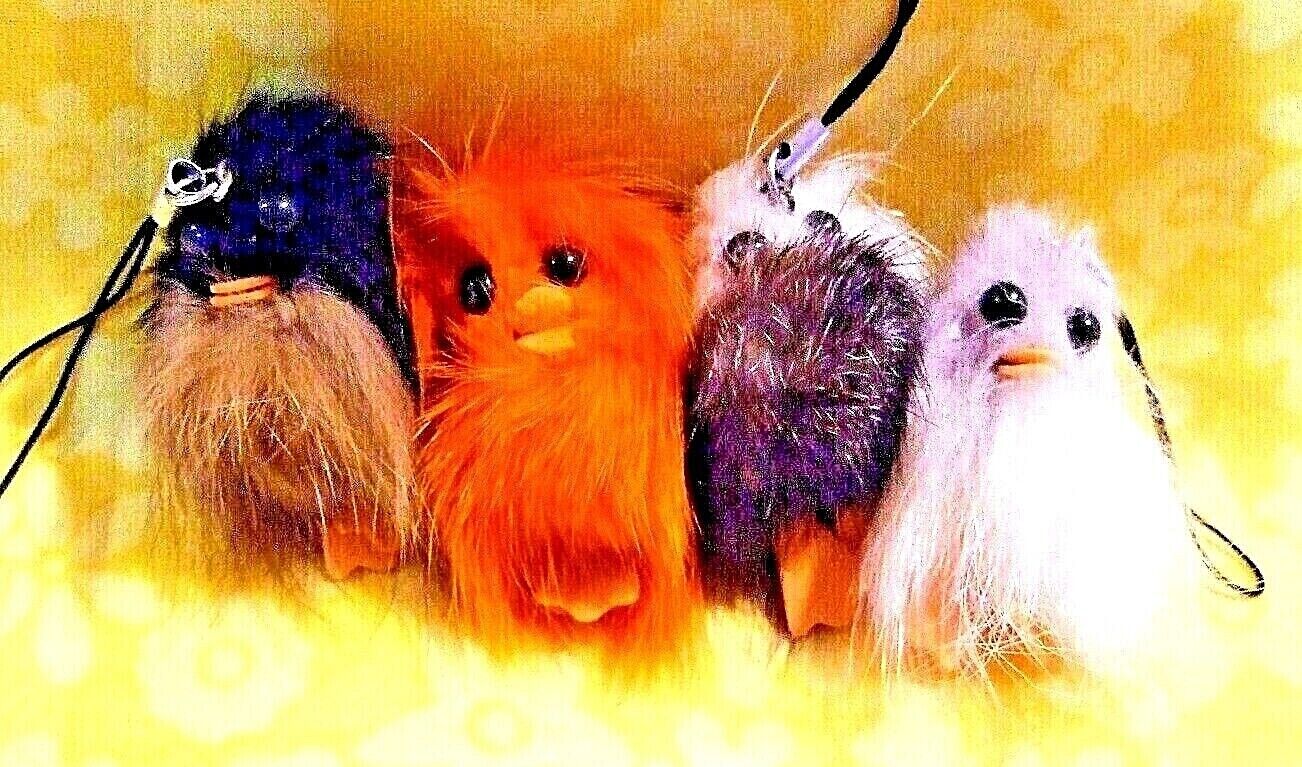 Lot of Four Faux Fur Owl Cell Phone, Purse, Backpack Charm Strap - NEW (A) Unbranded Does Not Apply - фотография #4
