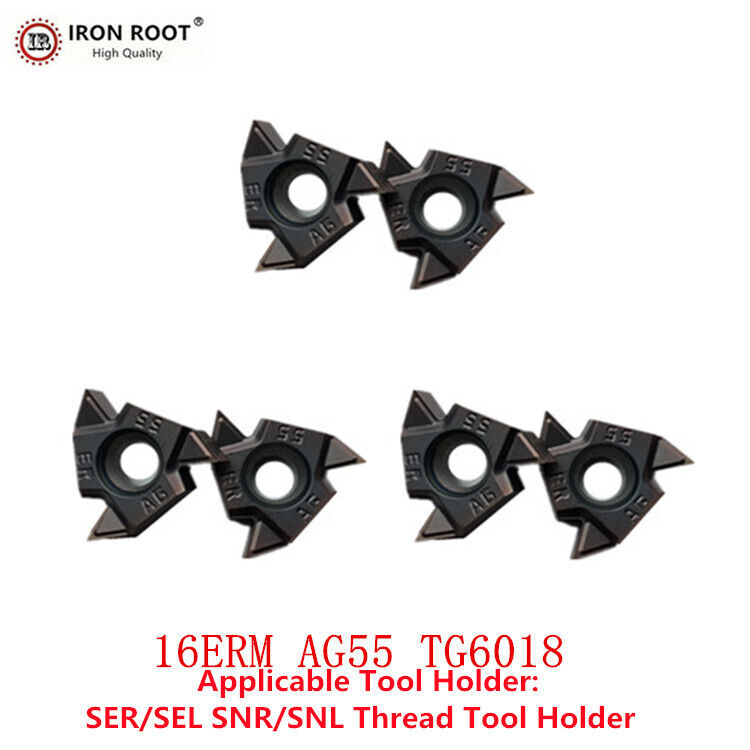 10P 16ERM AG55 TG6018  CNC Threading Insert Carbide Insert For stainless steel IRON ROOT Does Not Apply - фотография #2