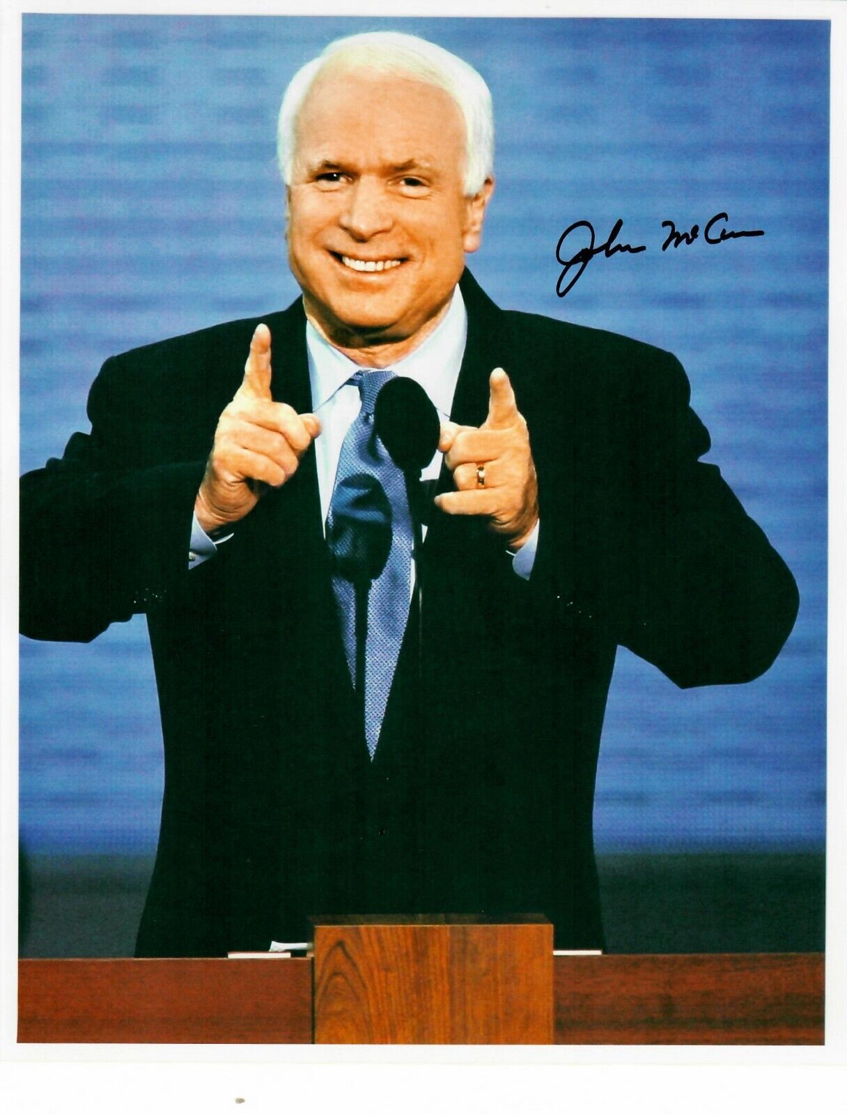 "Arizona Senator" John McCain Hand Signed 8X10 Color Photo Без бренда
