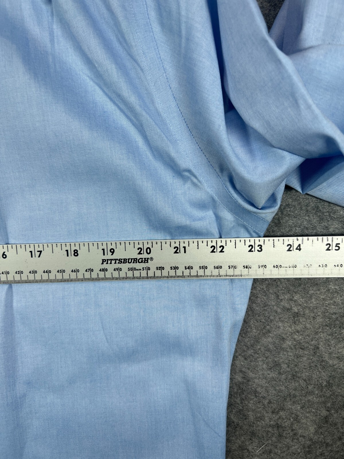 NWT Nordstrom Mens Shop Dress Shirt 16 34-35 Blue Trim Fit Non Iron Button A13 Nordstrom - фотография #12