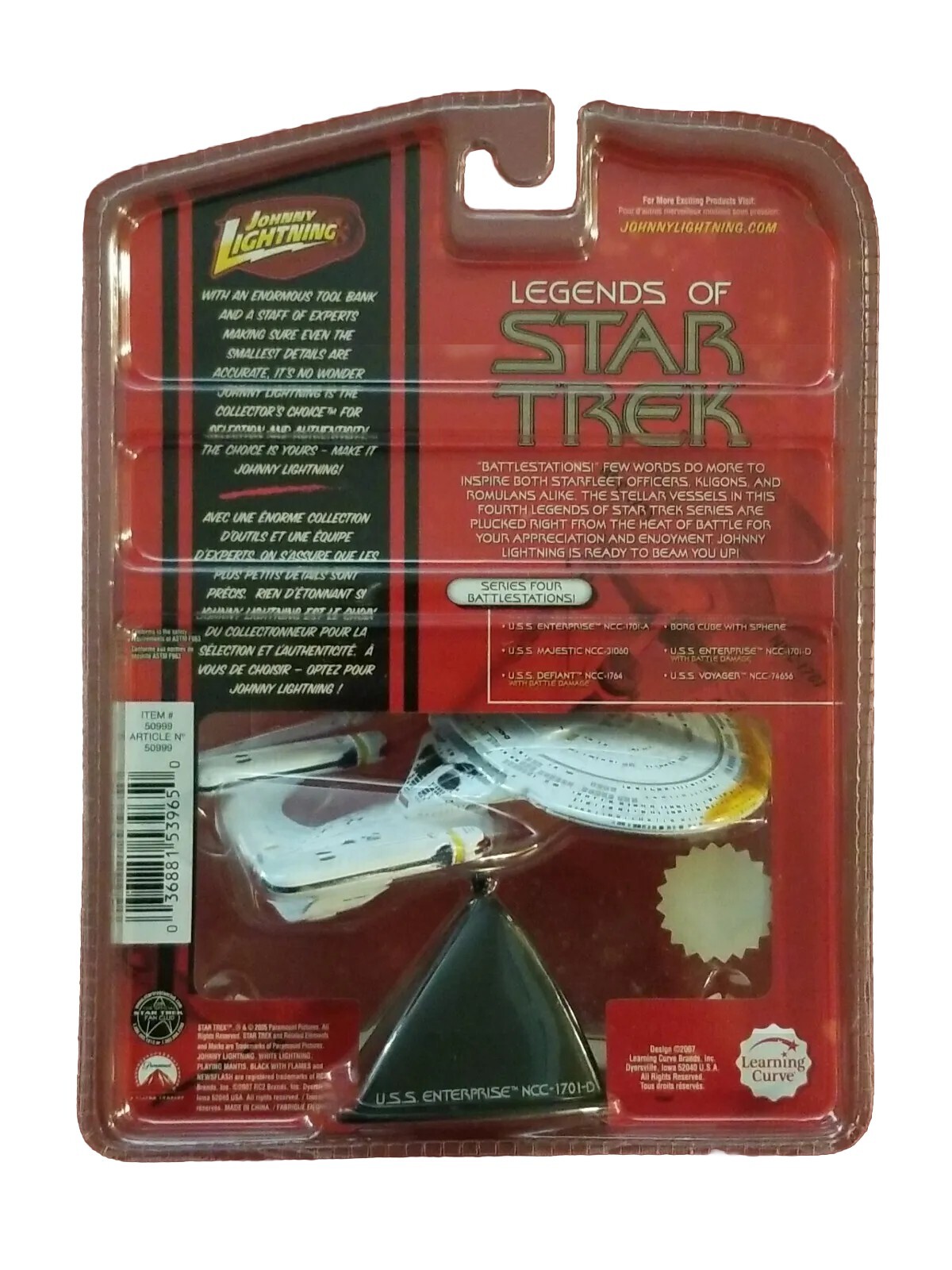 Johnny Lightning Legends of Star Trek Series 4: BattleStations! - Set of 6 Johnny Lightning - фотография #12
