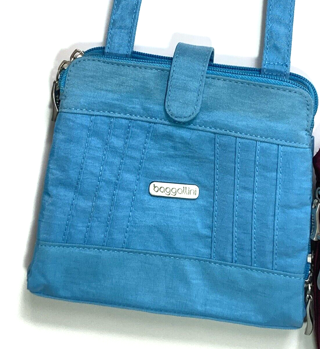 Baggallini Crossbody Bags Lot Of 3 Purses Blue Yellow Burgandy LOTS OF POCKETS Baggallini - фотография #2