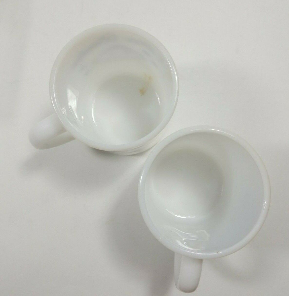 Grandparents I Love Grandma Grandpa Coffee Mugs Vintage Gift Milkglass Set of 2 Unbranded - фотография #8