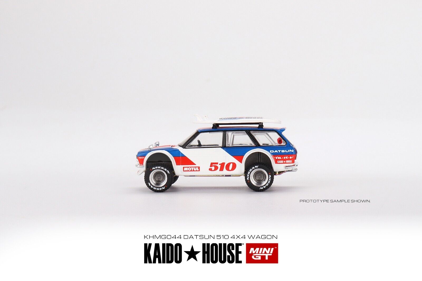 Mini GT x Kaido House 1:64 Datsun KAIDO 510 Wagon Kaido GT Surf Safari RS KHMG44 Mini GT 510 - фотография #4