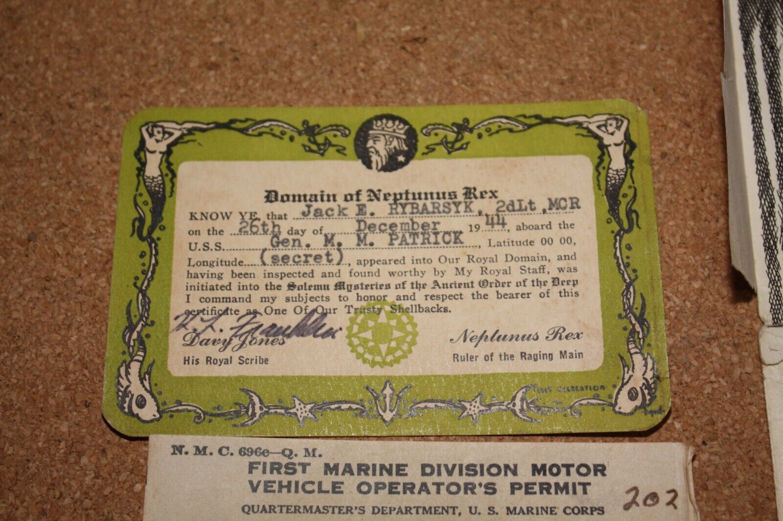 Vintage Society of Gumbeaters Certificate First Marine Motor Vehicle Permit Без бренда - фотография #3