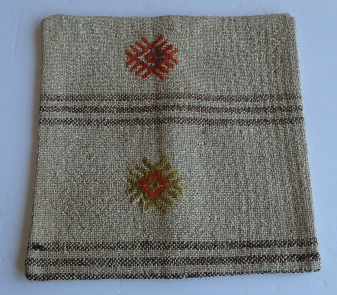 Vintage Turkish Kilim pillow cover (#141) Handmade