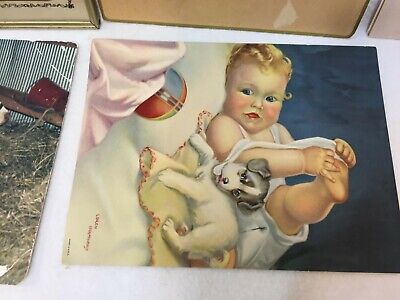  Vintage Prints Childlike Faith Fancel L. Holmwood Picture of Boy w/ Prize Cow Unbranded N/A - фотография #3
