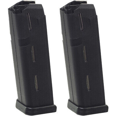 ProMag (2 Pack) Glock Model 17, 19, & 26 9mm, 10-Round Magazine, Black Polymer ProMag GLK 14