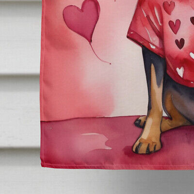 Manchester Terrier My Valentine Flag Canvas House Size DAC5389CHF Caroline's Treasures - фотография #4