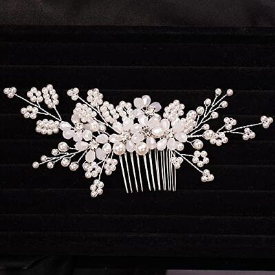 Flower Bridal Pearl Hair Comb Headband Handmade Wedding Hair Pieces For Bride Fl Teyglen Does not apply - фотография #4