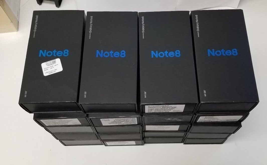 Note 8 Box Lot of 20 Original Samsung Galaxy OEM Boxes with Manuals Pin Sleeve Samsung Does Not Apply