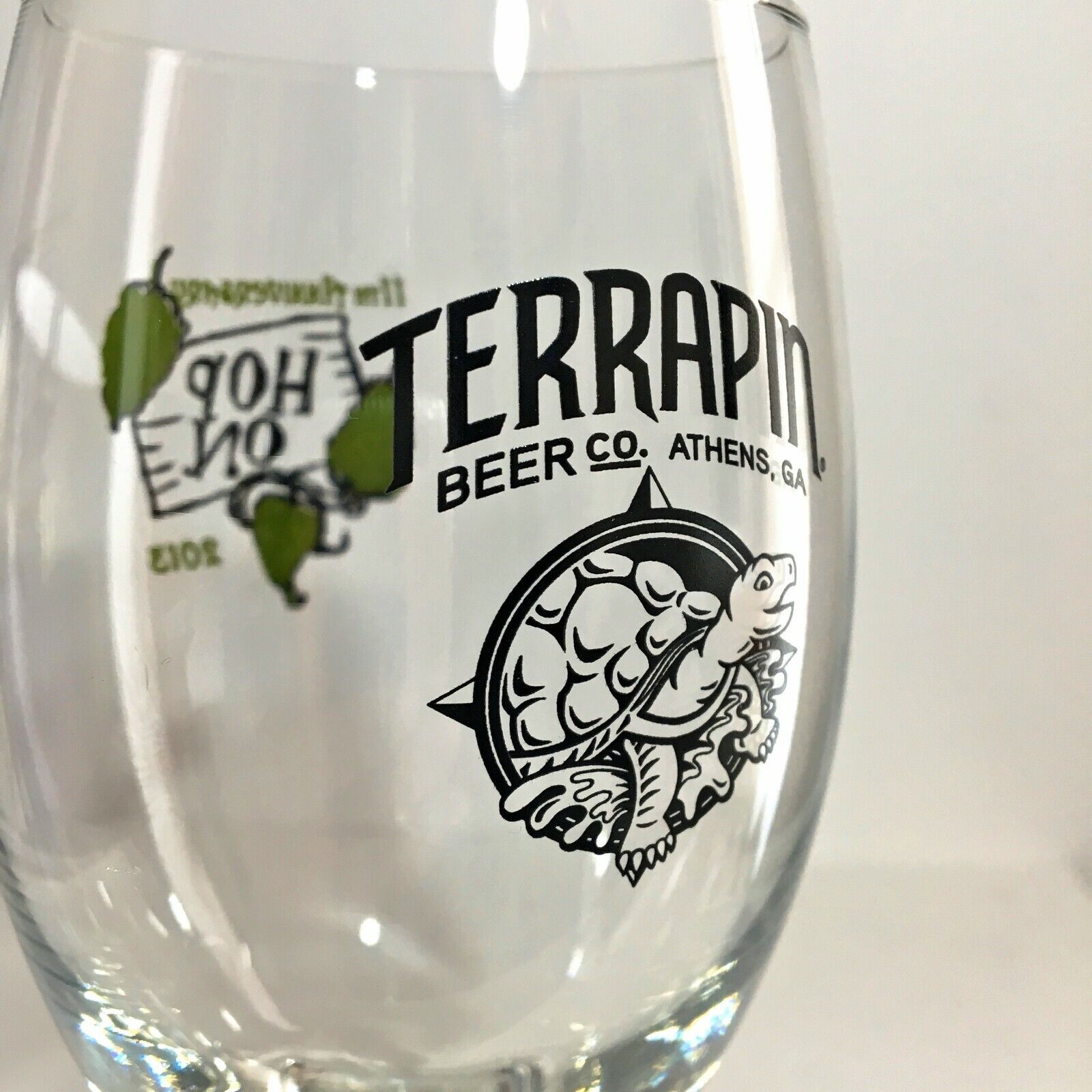 Terrapin Beer Co Athens GA -11th ANNIVERSARY "HOP ON" Glass 7" Tall Mug Set of 3 Terrapin Beer Co - Athens GA - фотография #6