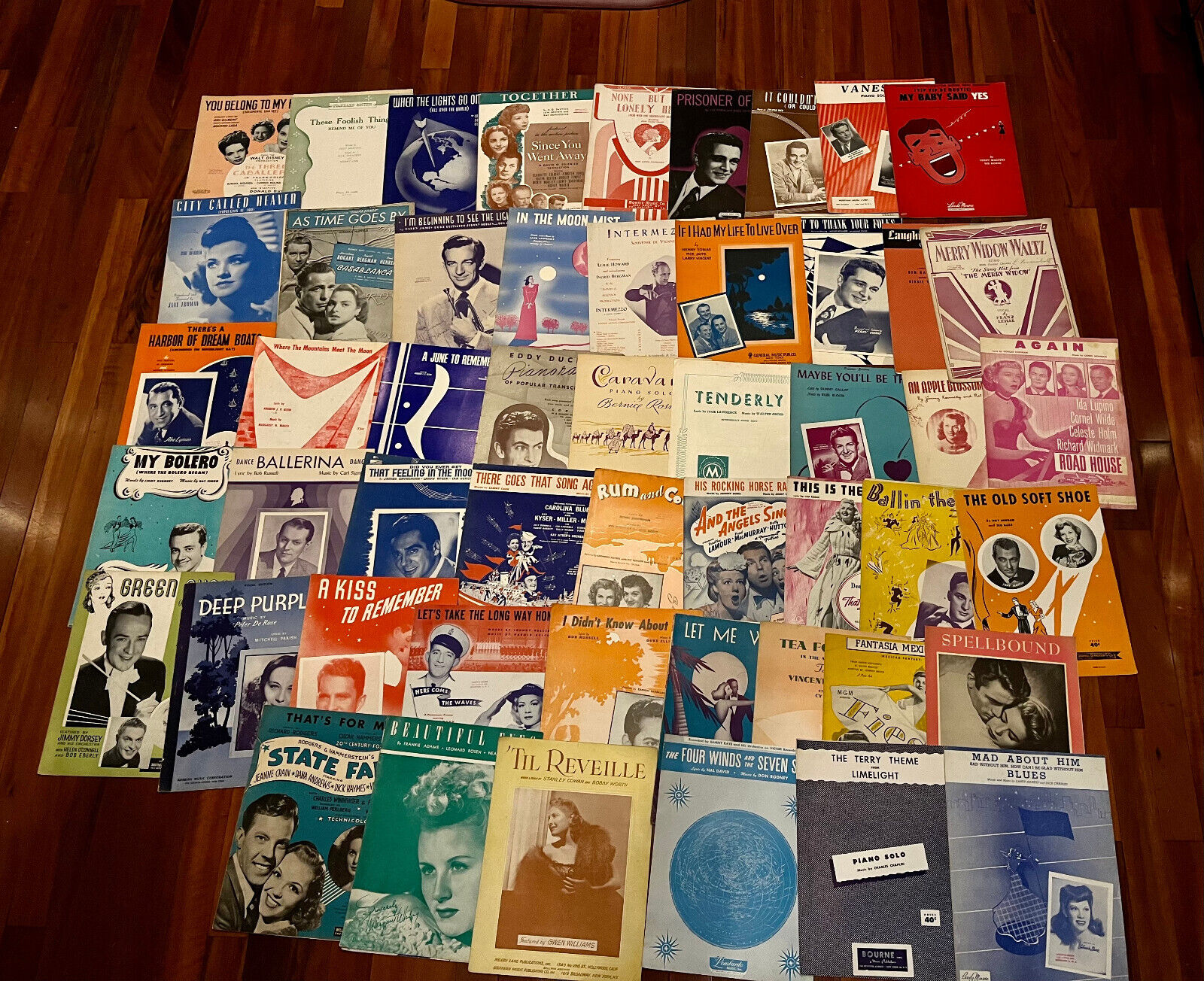 Lof of 51 Vintage Sheet Music  1940's 1950's Musicals & Other Без бренда