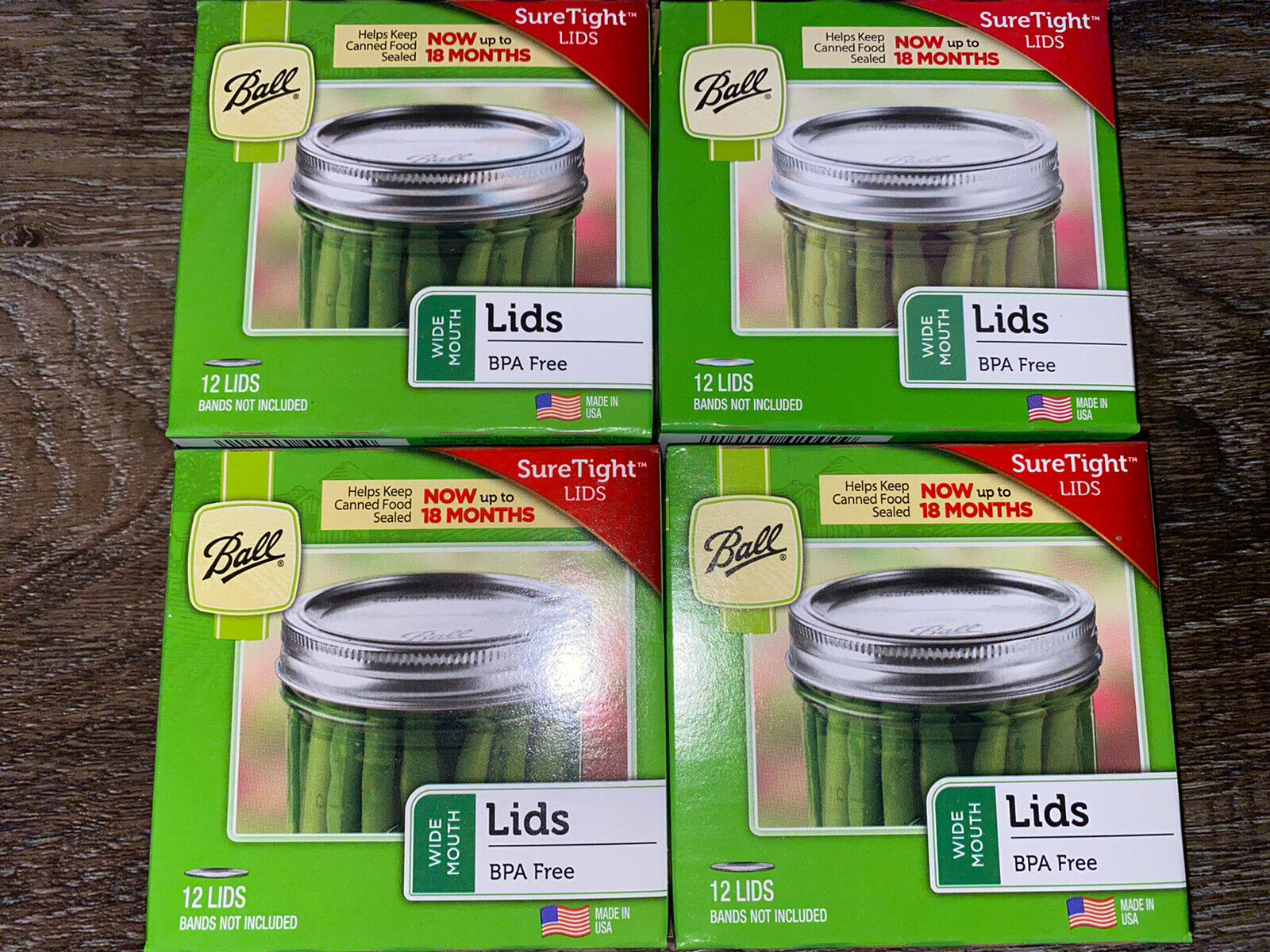 Ball ~ Canning Lids Wide Mouth Size Jars Metal BPA Free ~ 48-Pack  BALL 1440042000, 42000