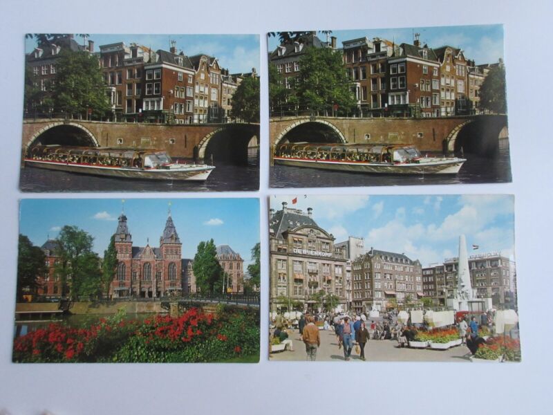 Lot of 22 Amsterdam / HOLLAND Vintage Postcards -  Unused - Continental Size Без бренда - фотография #5