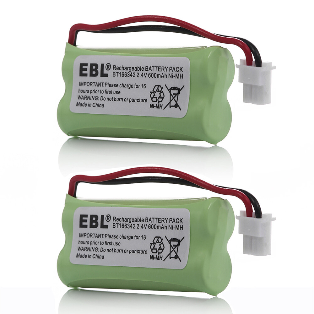 2pc Cordless Phone Battery 2.4V For AT&T VTech BT166342 BT266342 BT183342 283342 EBL Does not apply