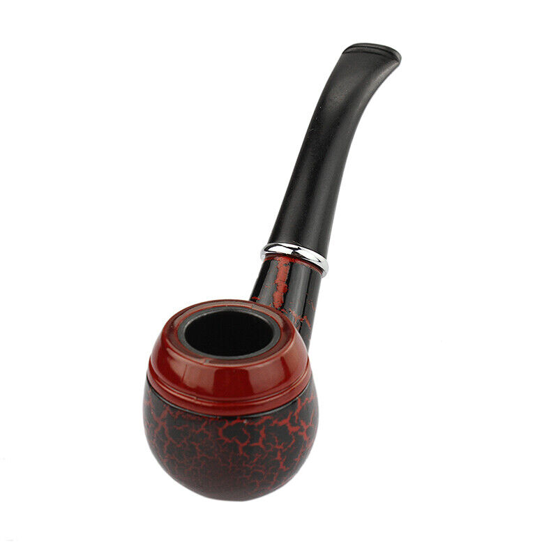 Dark Red Durable Wooden Wood Smoking Pipe Tobacco Cigarettes Cigar Pipes NEW MUCH - фотография #3