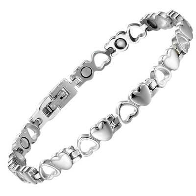 Heart Love Magnetic Bracelet for women men Balance Energy Power Luck Joy Calm RX Belle Sante