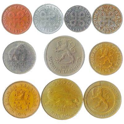 Finland Coins Pennia Marka Mixed Currency Scandinavia Collection 1963 - 2001 Без бренда - фотография #4