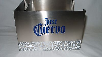 JOSE CUERVO TEQUILA - PROMO STAINLESS STEEL BARWARE NAPKIN & STIRRER CADDY *NEW* Jose Cuervo