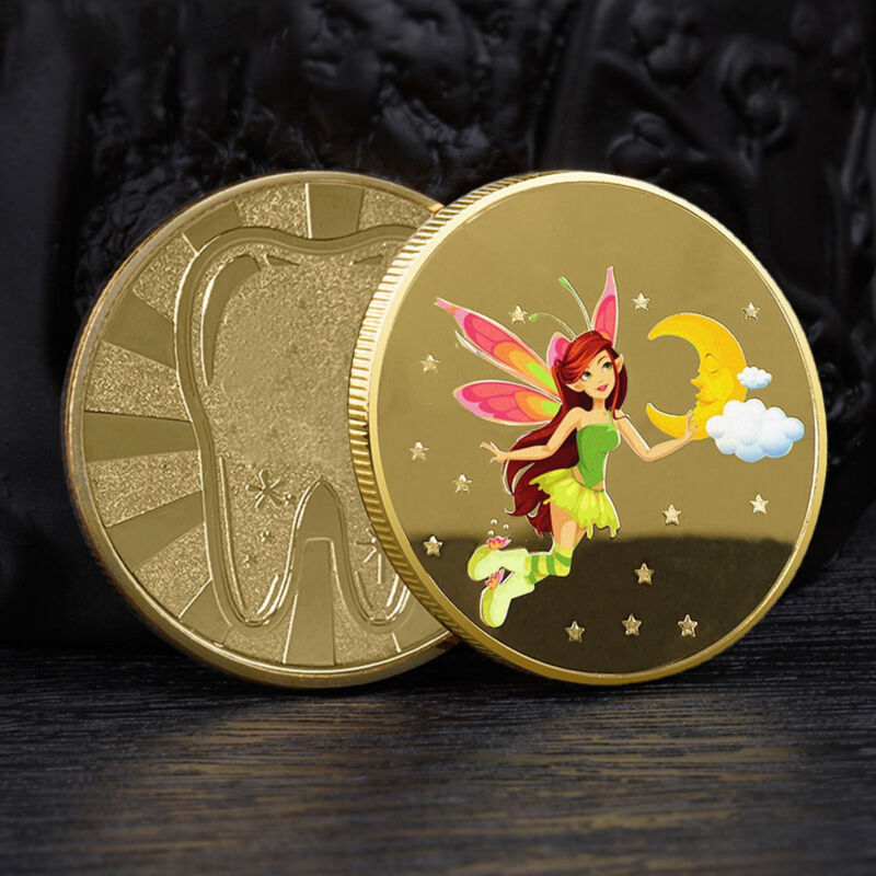New Tooth Fairy Coin Sturdy Tooth Flower Fairy Commemorative Coin For Girls Gift Unbranded - фотография #7
