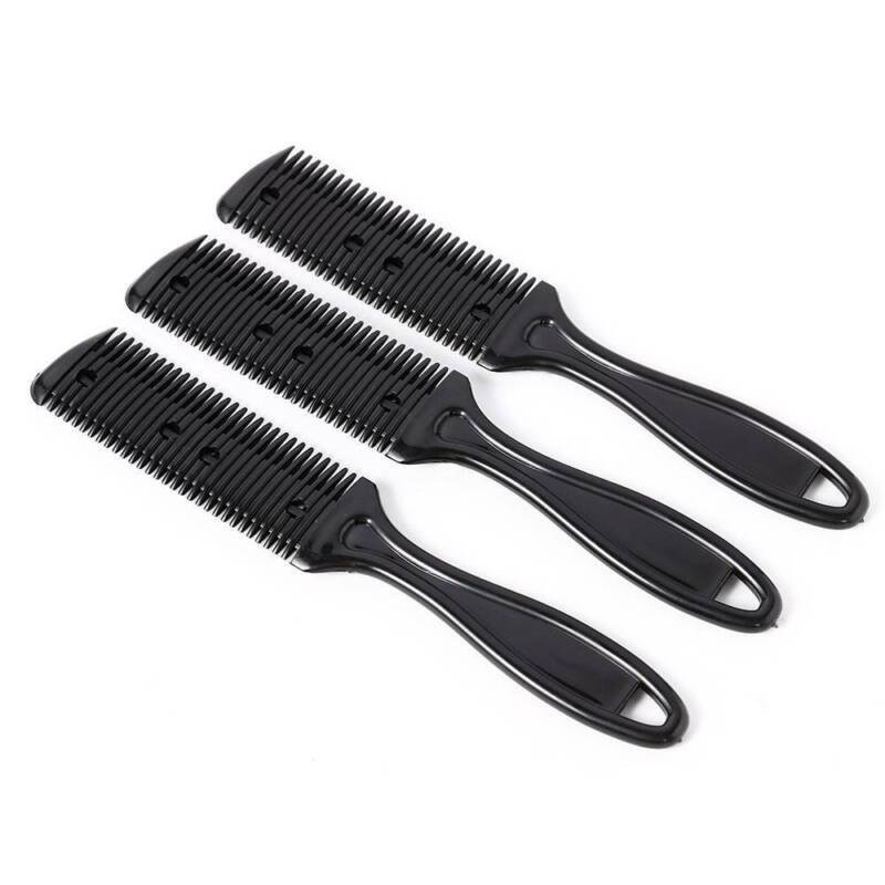3X Hair Thinning Cutting Trimmer Razor Comb With Blades Hair Cutter Comb Top Unbranded Does not apply - фотография #8